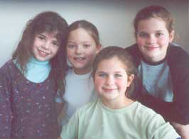 Zoe, Claire, Hannah, and Mary Clare